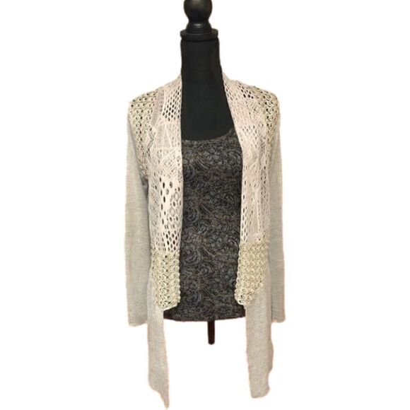 Open Weave Cardigan Sweater  - Picture 1 of 6